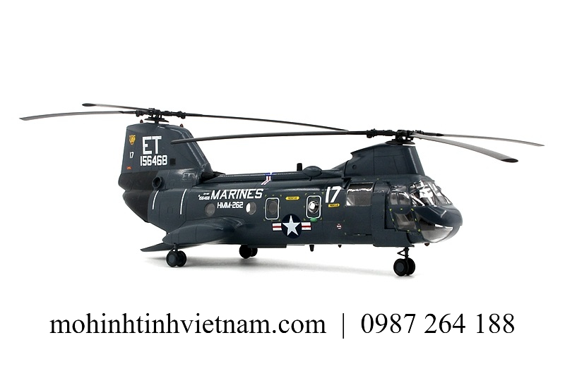 MÔ HÌNH MÁY BAY TRỰC THĂNG CH-46F SEAKNIGHT (ĐEN) 1:72 EASY MODEL