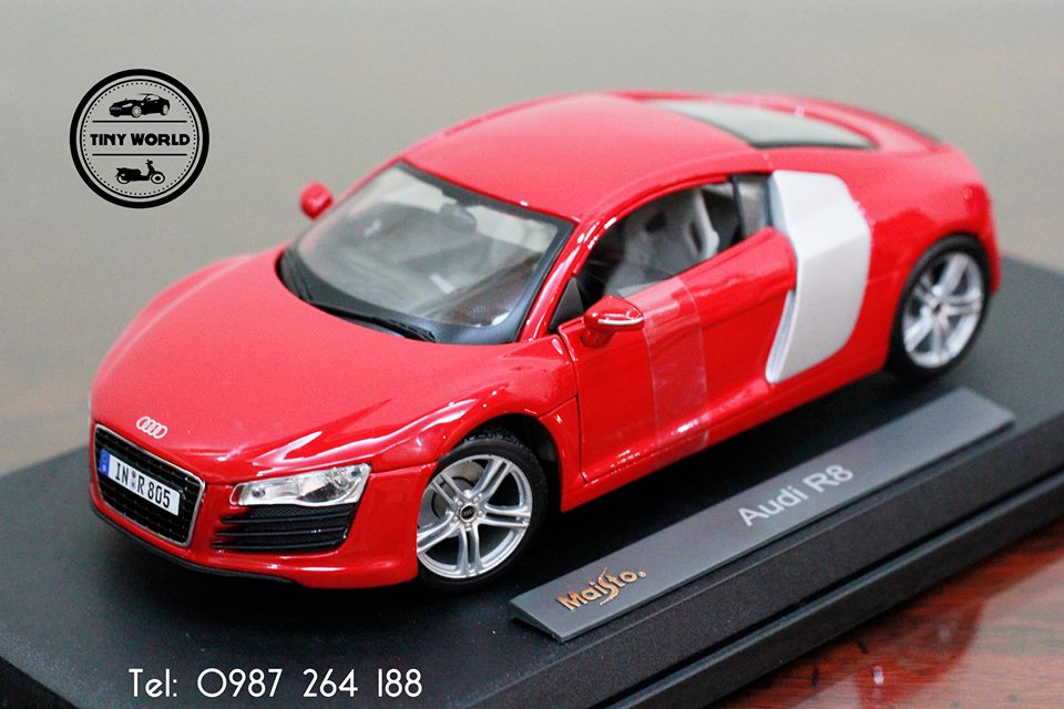Audi R8 (Đỏ) 1:18 Maisto