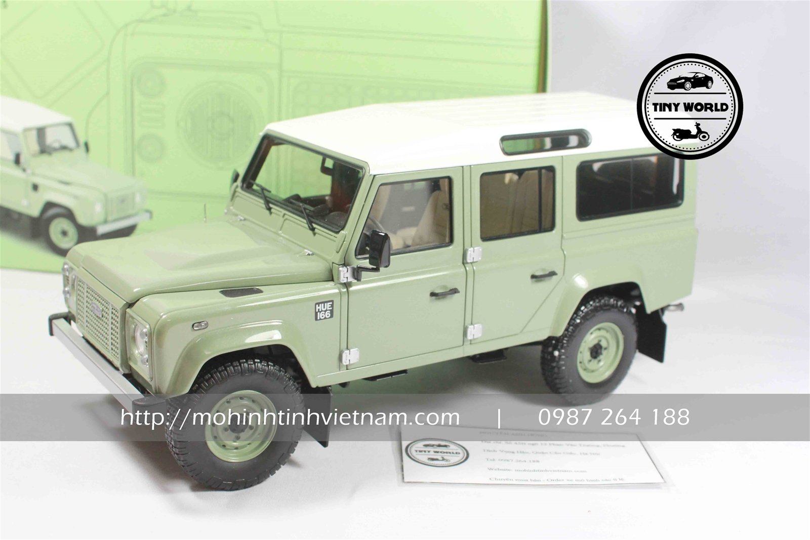LAND ROVER DEFENDER 110 (XANH) 1:18 ALMOST REAL