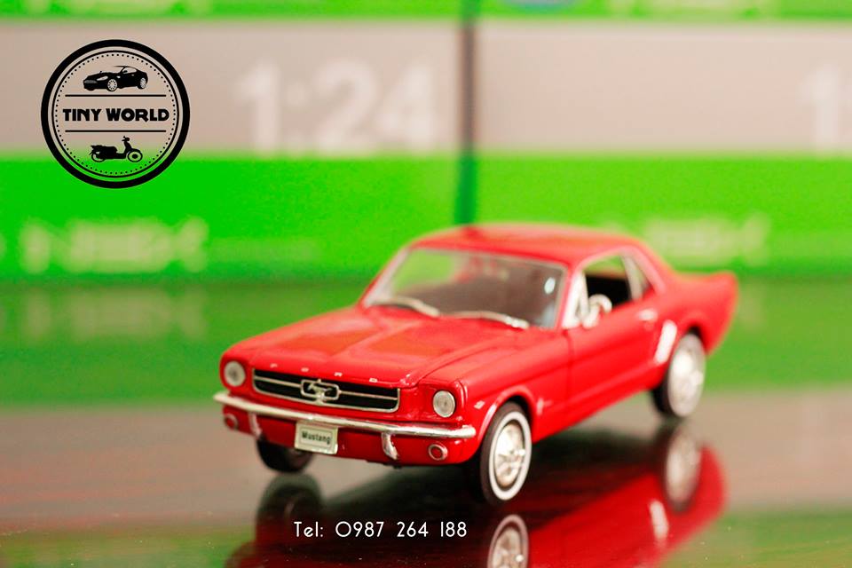 FORD MUSTANG COUPER 1964 (ĐỎ) 1:24 WELLY