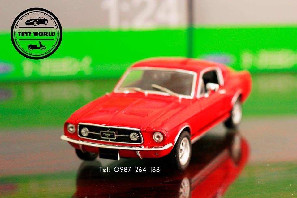 FORD MUSTANG GT 1967 (ĐỎ) 1:24 WELLY