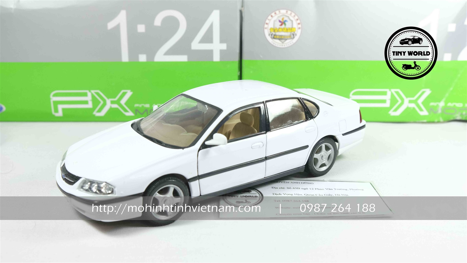 CHEVROLET IMPALA 2001 (TRẮNG) 1:24 WELLY