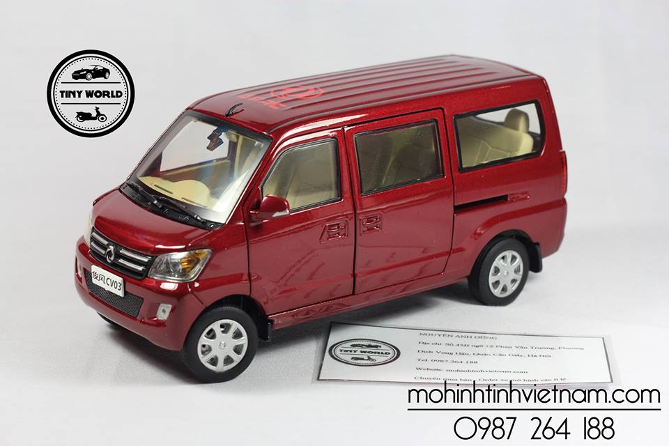 MÔ HÌNH Ô TÔ DONGFENG CV03 (ĐỎ) 1:24 DEALER