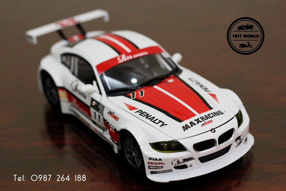 MÔ HÌNH Ô TÔ BMW Z4 GT3 (TRẮNG) 1:24 MOTORAMA