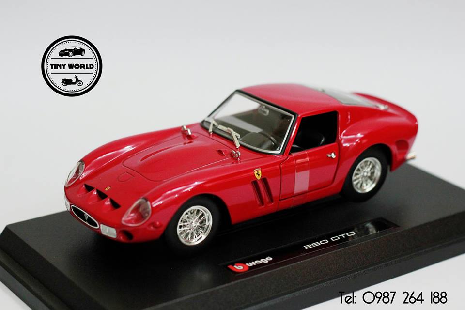 MÔ HÌNH Ô TÔ FERRARI 250 GTO (ĐỎ) 1:24 BBURAGO