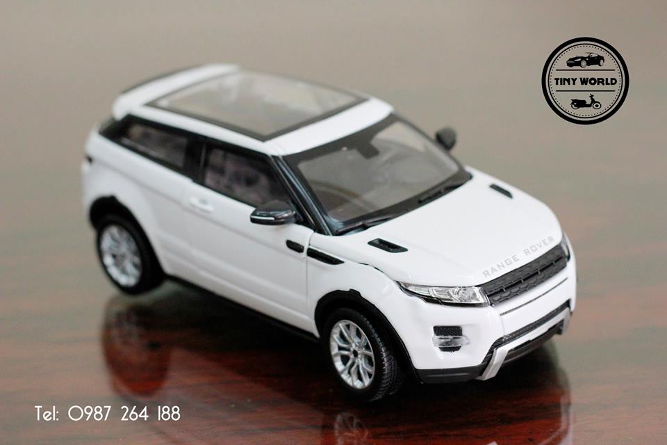 MÔ HÌNH Ô TÔ LAND ROVER EVOQUE (TRẮNG) 1:24 DEALER