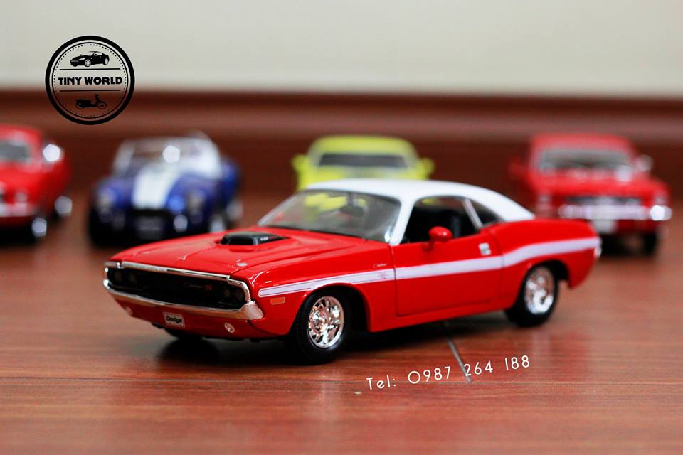 MÔ HÌNH Ô TÔ DODGE 1970 COUPE (ĐỎ) 1:24 MAISTO