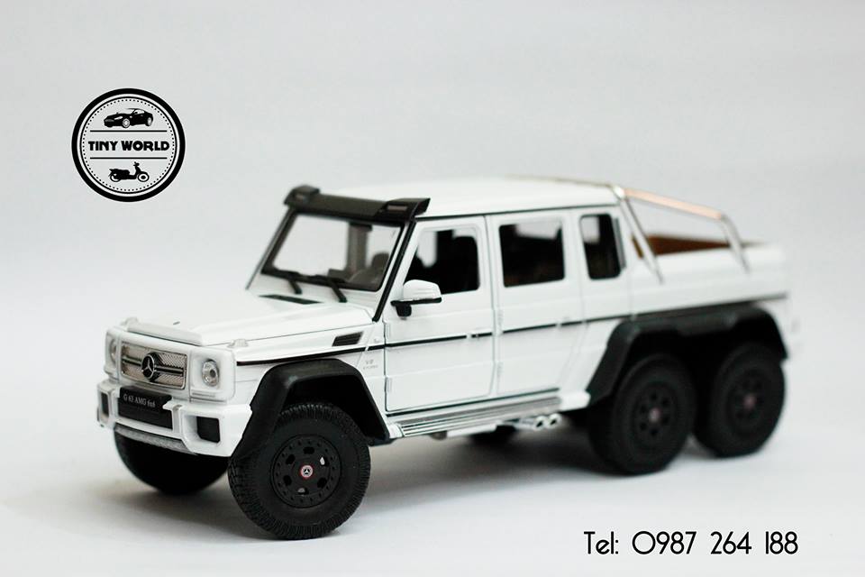 MERCECES-BENZ G63 AMG 6X6 (TRẮNG) 1:24 WELLY