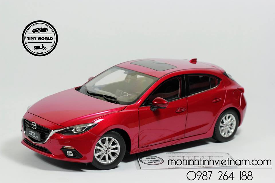 MÔ HÌNH Ô TÔ MAZDA 3 AXELA HATCHBACK (ĐỎ) 1:18 PAUDI