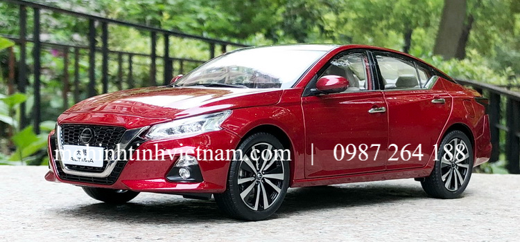 MÔ HÌNH Ô TÔ NISSAN TEANA 2019 (ĐỎ) 1:18 DEALER