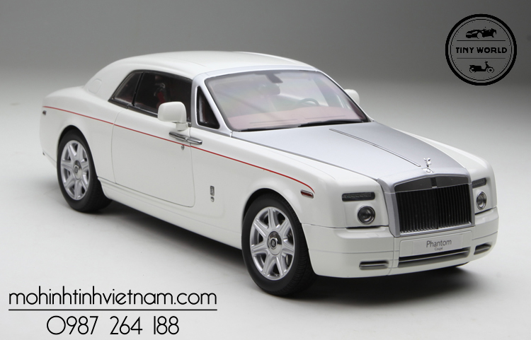 MÔ HÌNH Ô TÔ ROLLS-ROYCE PHANTOM COUPE (TRẮNG) 1:18 KYOSHO