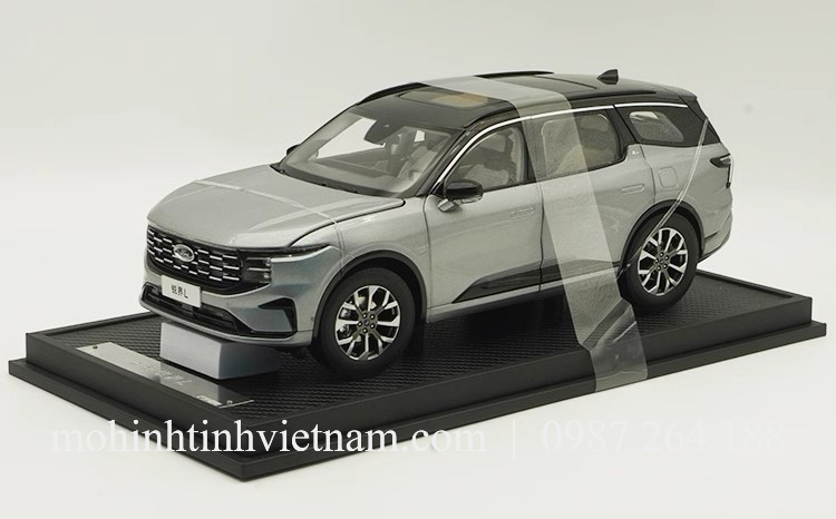 MÔ HÌNH Ô TÔ FORD EDGE 2023 (XÁM) 1:18 DEALER