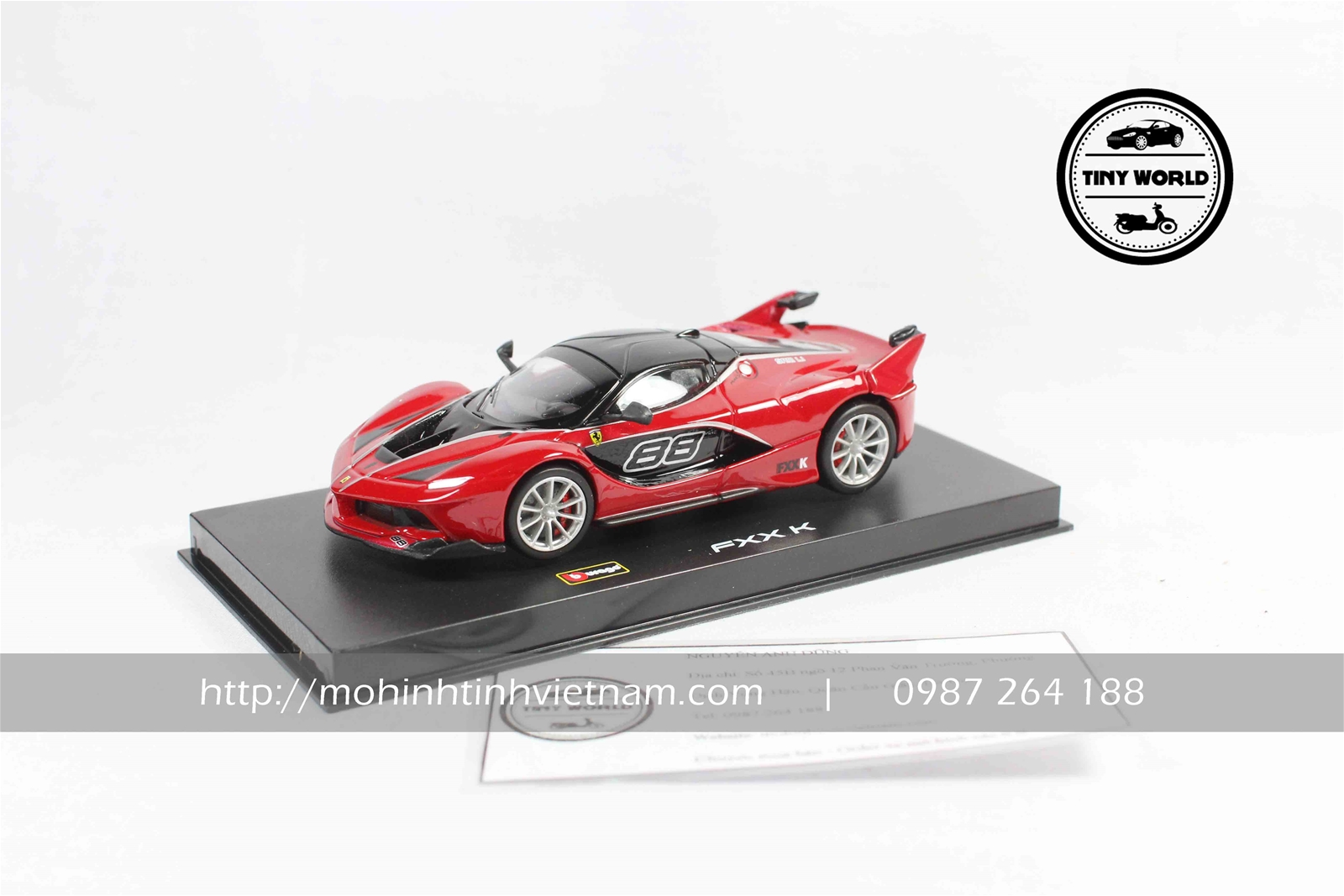 MÔ HÌNH Ô TÔ FERRARI FXXK (ĐỎ) 1:43 BBURAGO