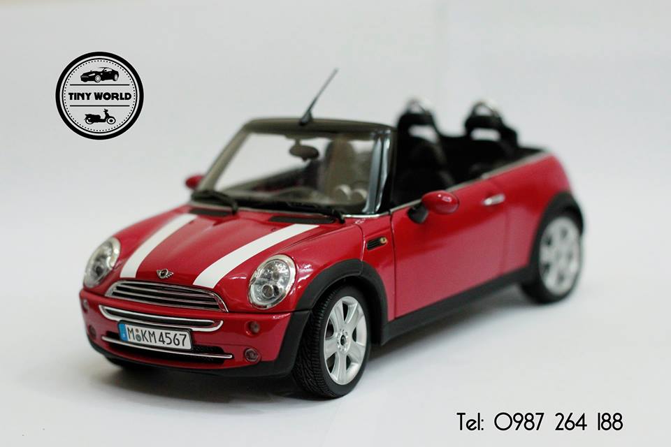 MÔ HÌNH Ô TÔ MINI COOPER CONVERTIBLE (ĐỎ) 1:18 KYOSHO