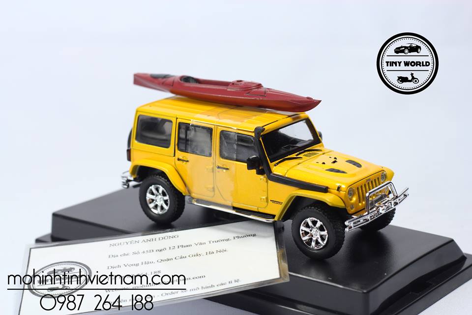 MÔ HÌNH Ô TÔ JEEP WRANGLER GOODYEAR (VÀNG) 1:43 GREENLIGHT