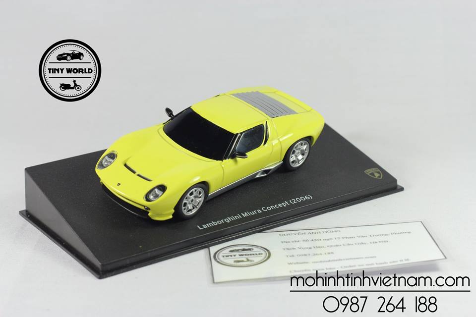 MÔ HÌNH Ô TÔ LAMBORGHINI MIURA (VÀNG) 1:43 DEALER