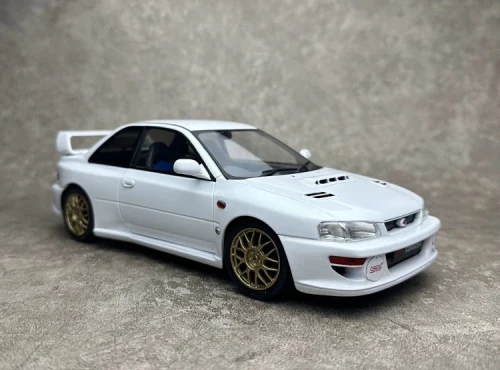 MÔ HÌNH Ô TÔ SUBARU IMPREZA 22B 1998 (TRẮNG) 1:18 SOLIDO