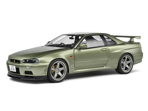 MÔ HÌNH Ô TÔ NISSAN GT-R (R34) 1999 (XANH) 1:18 SOLIDO