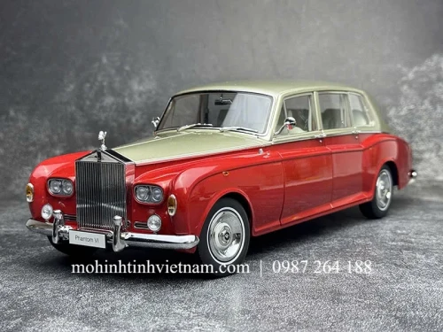 MÔ HÌNH Ô TÔ ROLLS-ROYCE PHANTOM VI (ĐỎ VÀNG) 1:18 KYOSHO