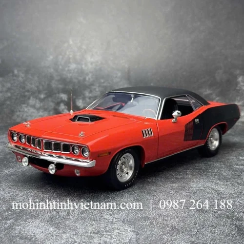 MÔ HÌNH Ô TÔ PLYMOUTH HEMI CUDA 1971 (ĐỎ) 1:18 ACME