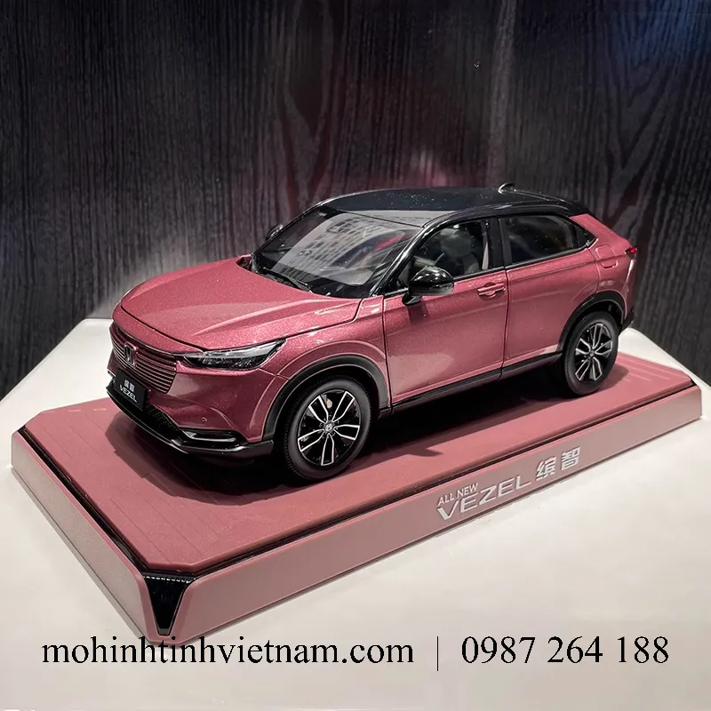 MÔ HÌNH Ô TÔ HONDA HR-V 2023 (TÍM) 1:18 DEALER