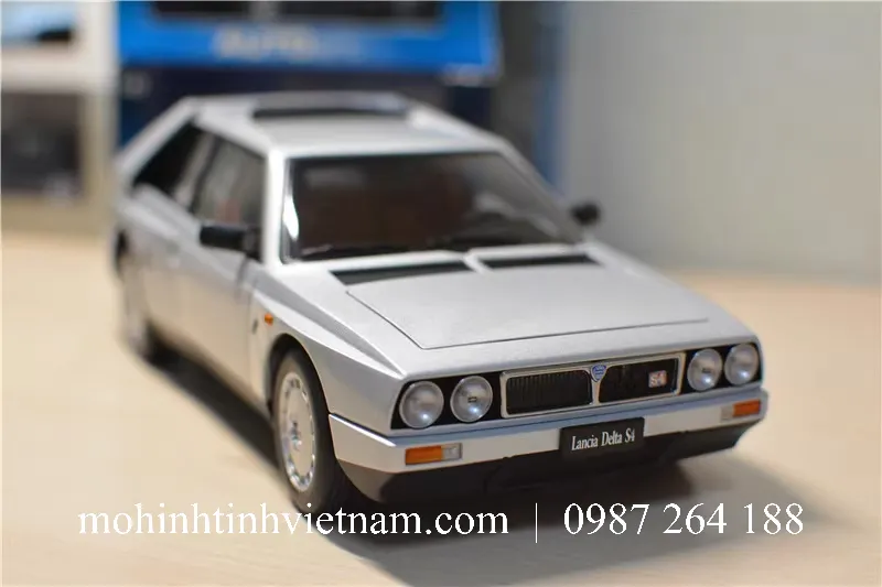 MÔ HÌNH Ô TÔ LANCIA DELTA S4 1985 (BẠC) 1:18 AUTOART