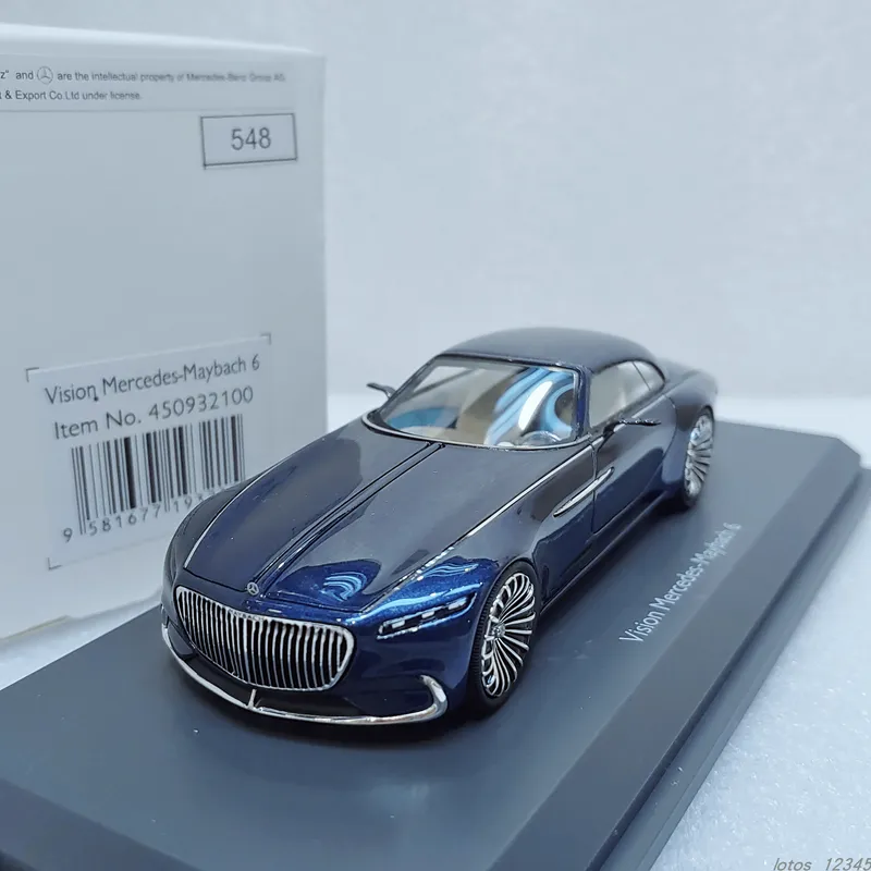 MÔ HÌNH Ô TÔ MERCEDES-MAYBACH VISION 6 (XANH) 1:43 SCHUCO