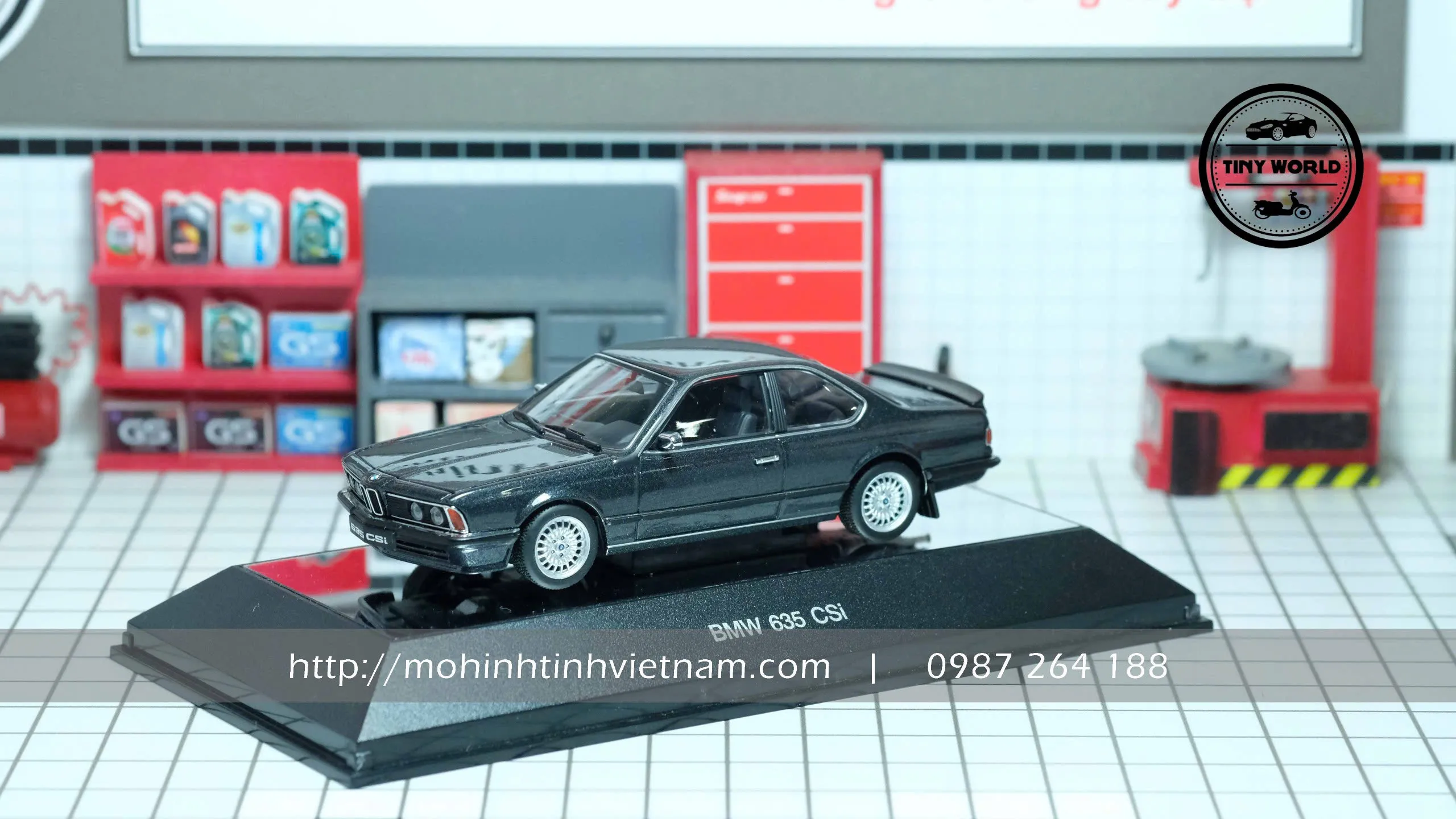 MÔ HÌNH Ô TÔ BMW 635 CSI (GHI) 1:43 AUTOART