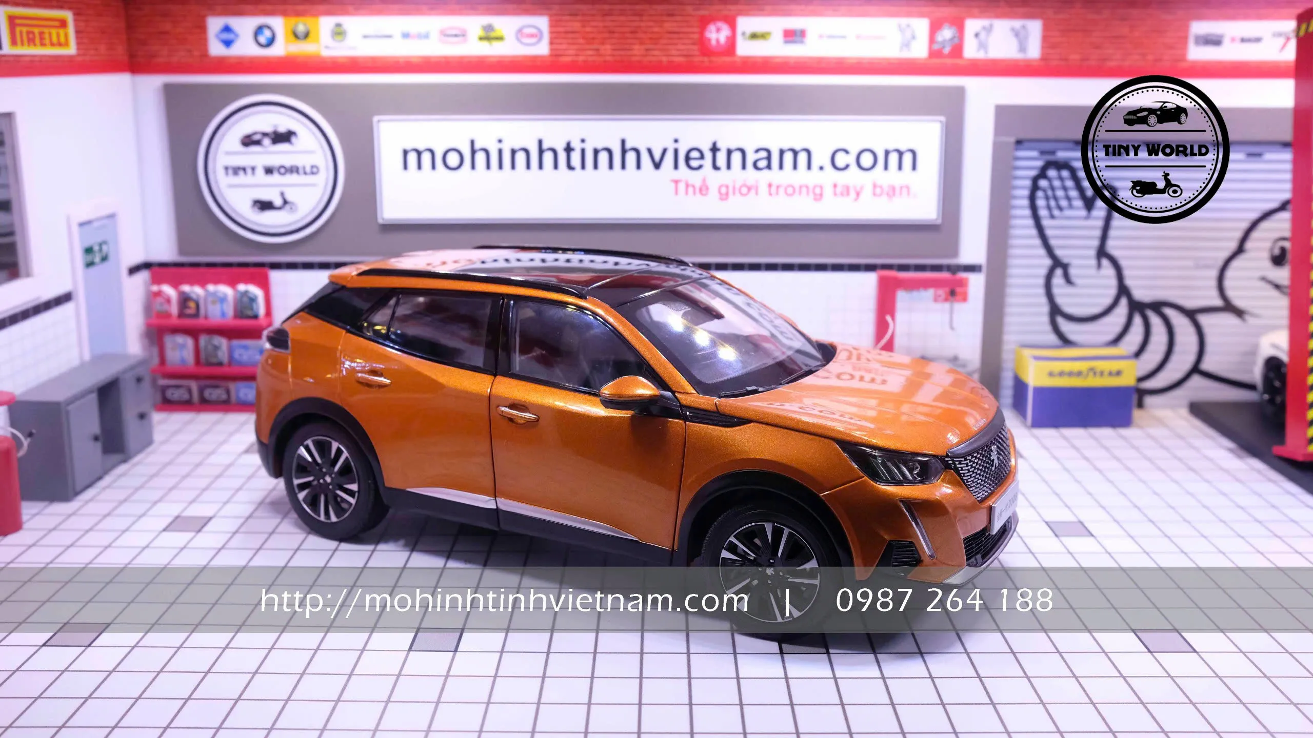 MÔ HÌNH Ô TÔ PEUGEOT 2008 2020 (CAM) 1:18 DEALER