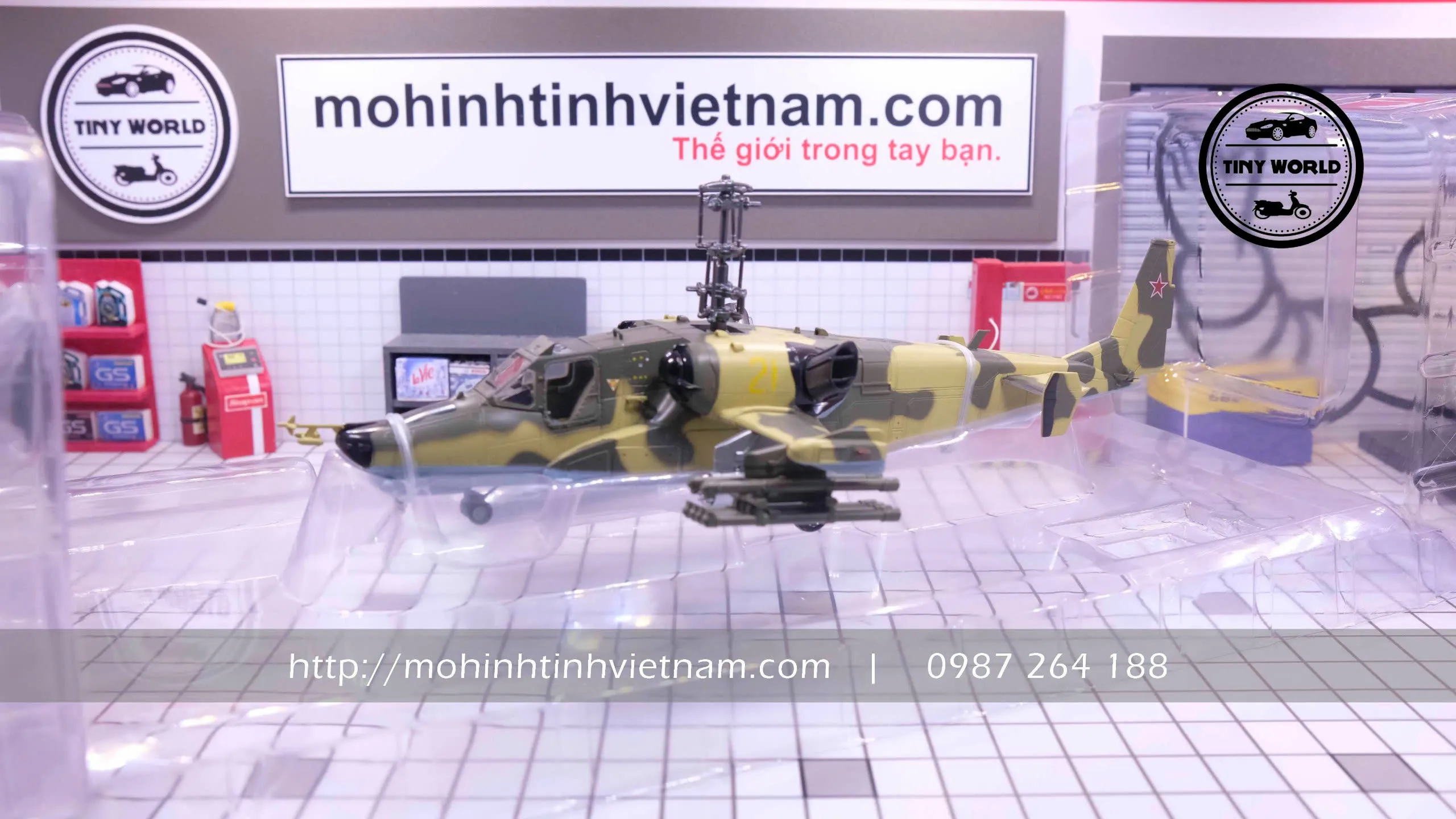 MÔ HÌNH MÁY BAY TRỰC THĂNG KA-50 BLACKSHARK (RẰN RI) 1:72 EASY MODEL