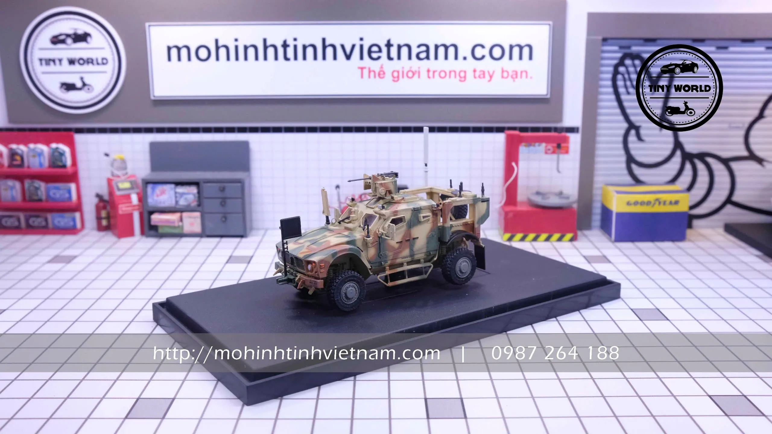 MÔ HÌNH XE TF7405 M-ATV MARP (RẰN RI) 1:72 T-MODEL