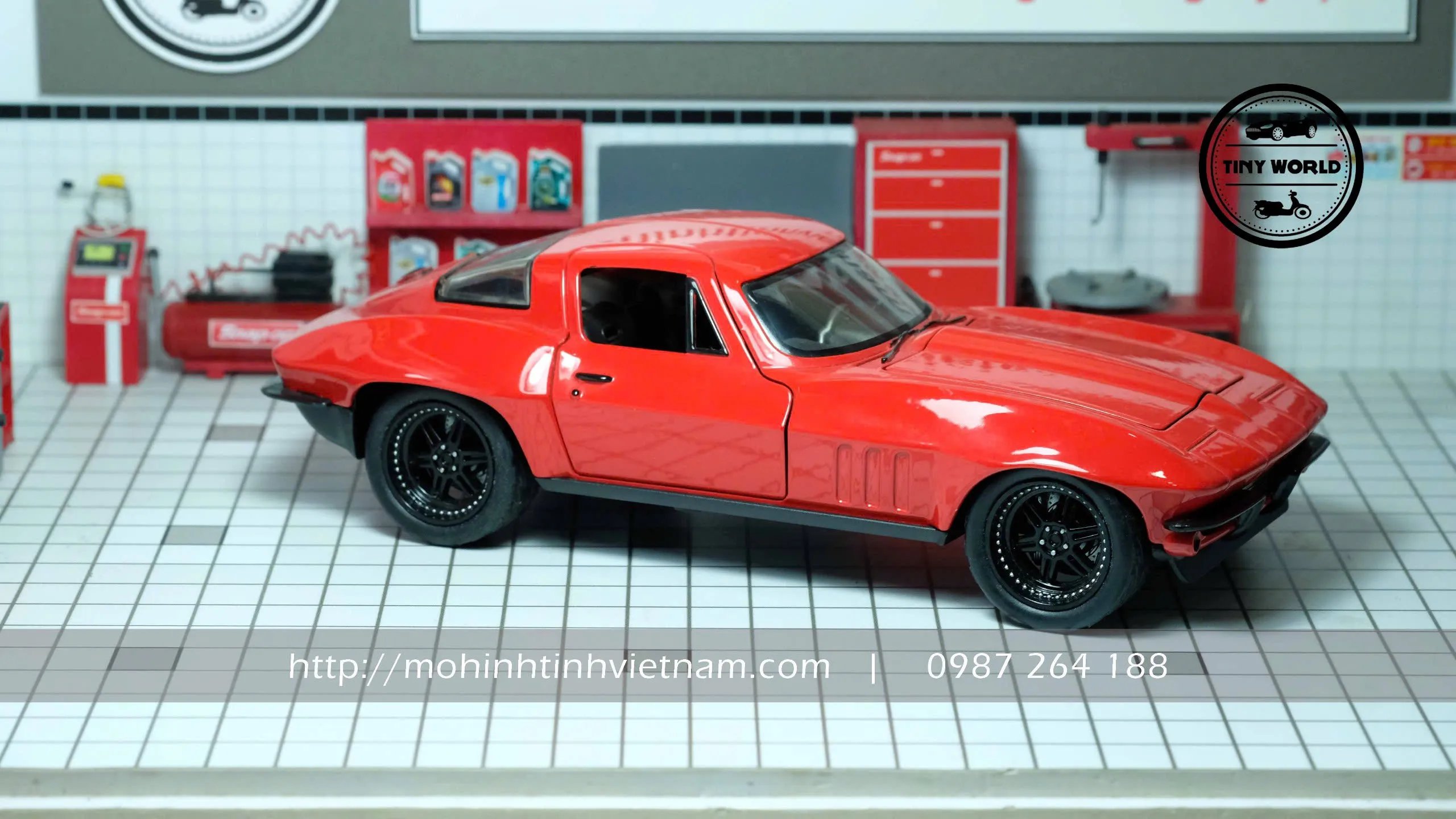 MÔ HÌNH Ô TÔ LETTY'S CHEVROLET CORVETTE (ĐỎ) 1:24 JADA