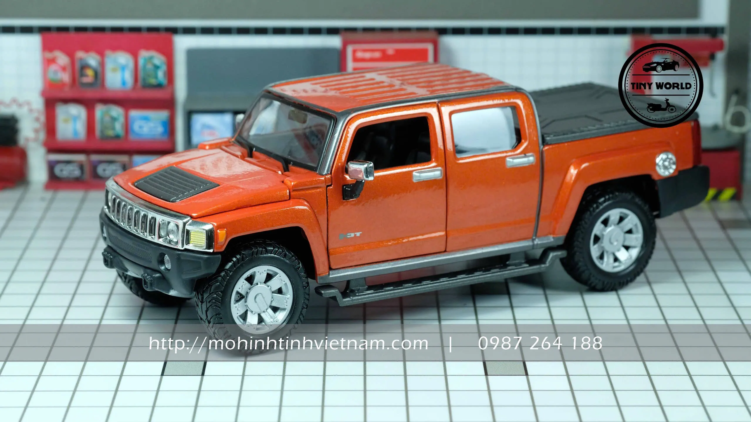 MÔ HÌNH Ô TÔ HUMMER H3T 2009 (CAM) 1:24 MAISTO