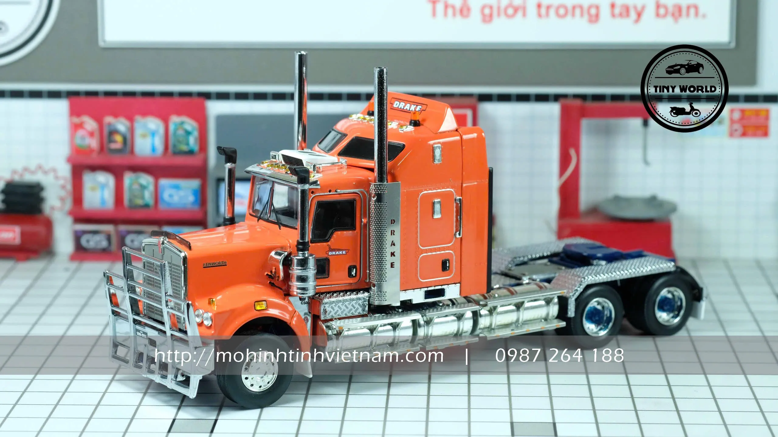 MÔ HÌNH Ô TÔ KENWORTH C509 (CAM) 1:50 DRAKE