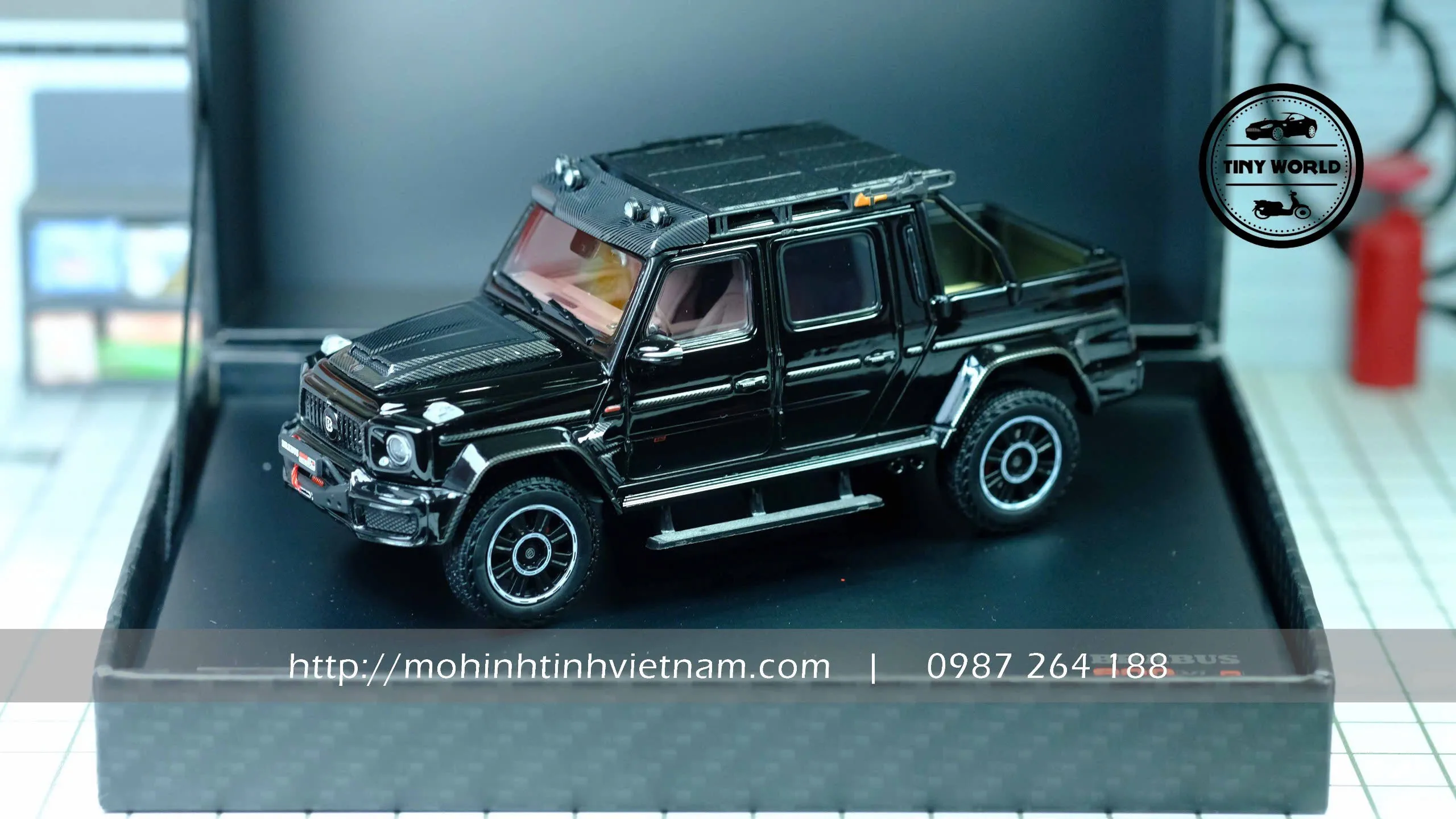 MÔ HÌNH Ô TÔ MERCEDES-BENZ BRABUS G800 (ĐEN) 1:43 ALMOST REAL