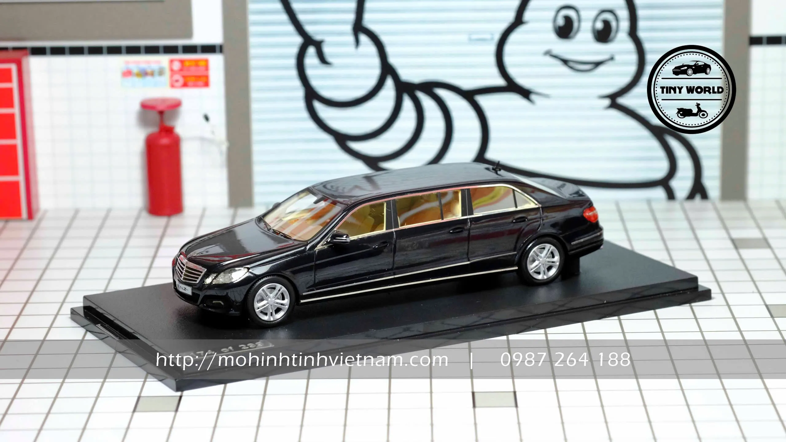 MÔ HÌNH Ô TÔ MERCEDES-BENZ W212 LANG BINZ LIMOUSINE (ĐEN) 1:43 GLM