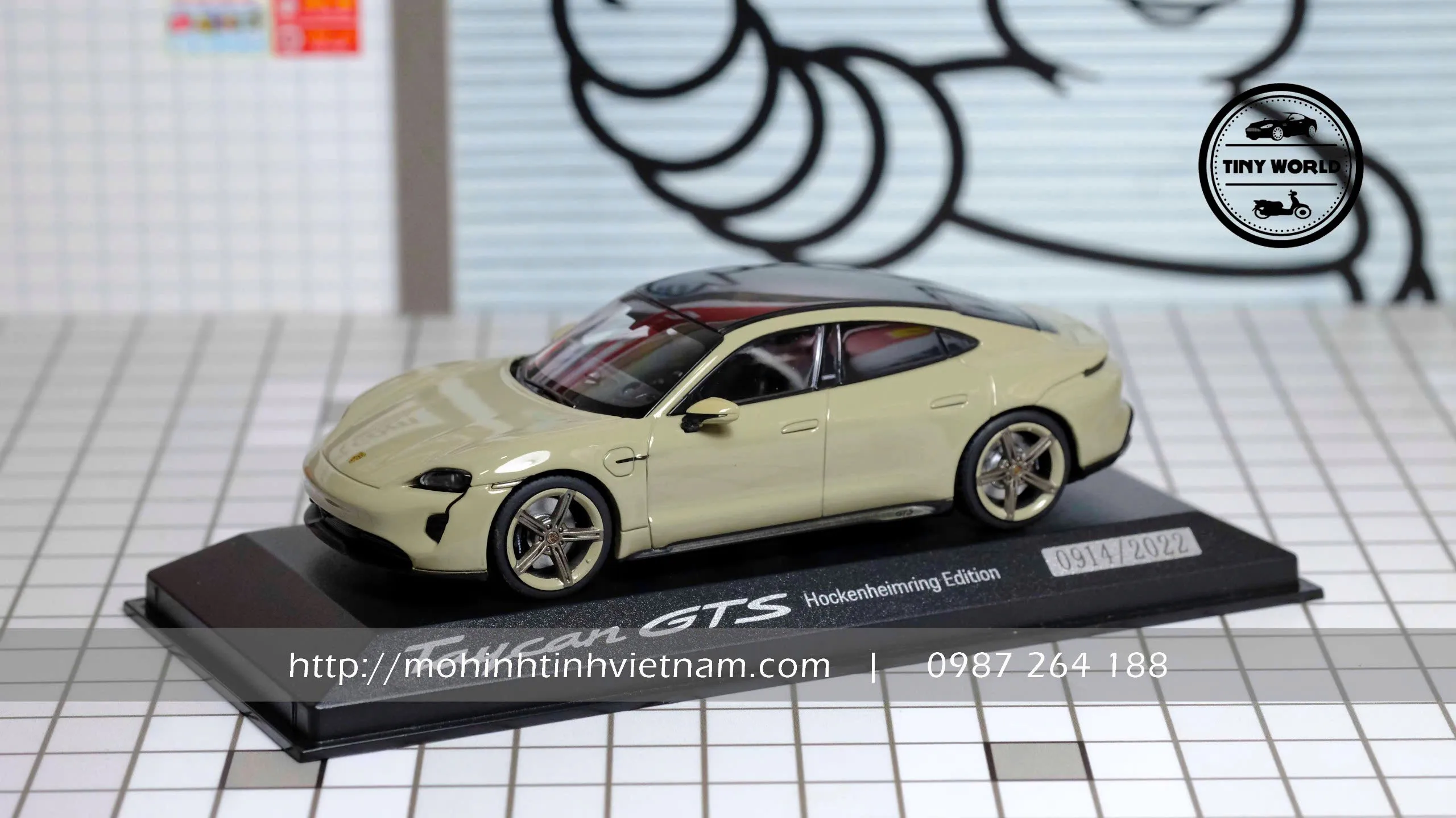 MÔ HÌNH Ô TÔ PORSCHE TAYCAN GTS HOCKENHEIMRING EDITION (XÁM) 1:43 MINICHAMPS