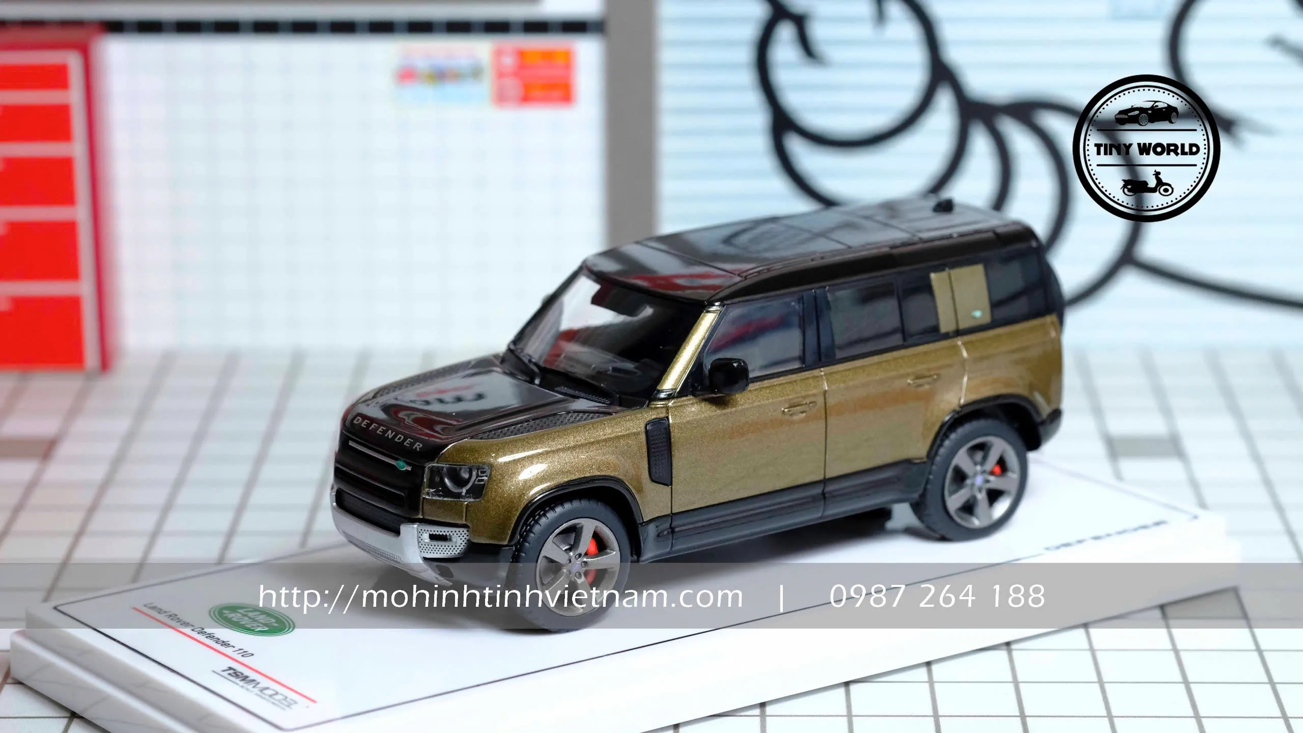 MÔ HÌNH Ô TÔ LAND ROVER DEFENDER 110X GONDWANA STONE (NÂU) 1:43 TSM MODEL