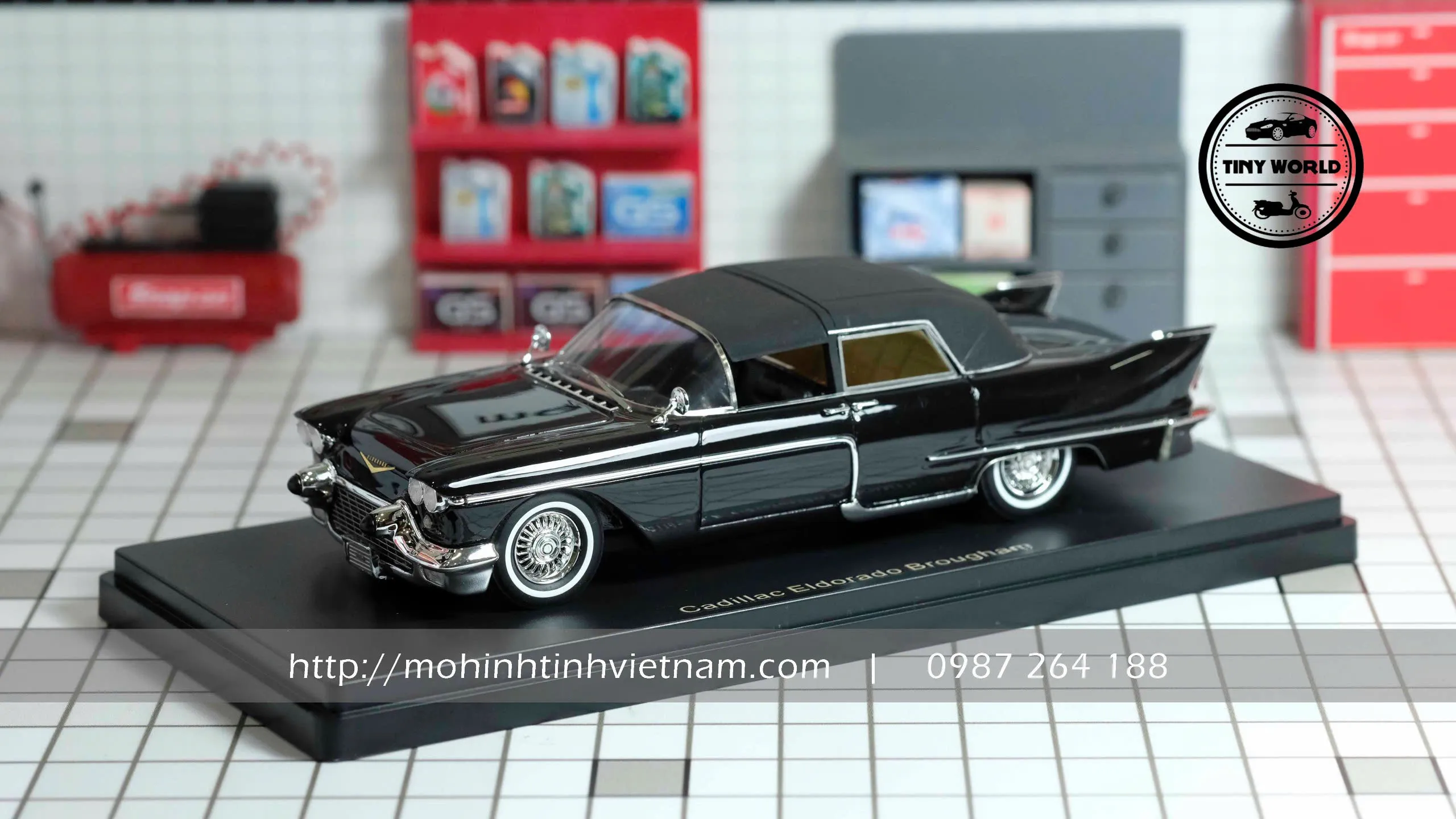 MÔ HÌNH Ô TÔ CADILLAC ELDORADO BROUGHAM 1956 (ĐEN) 1:43 MATRIX