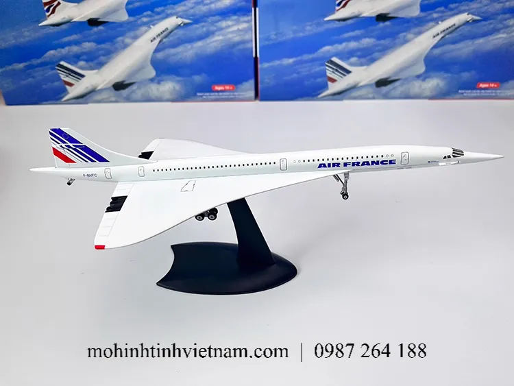 MÔ HÌNH MÁY BAY CHỞ KHÁCH CONCORDE (TRẮNG) 1:200