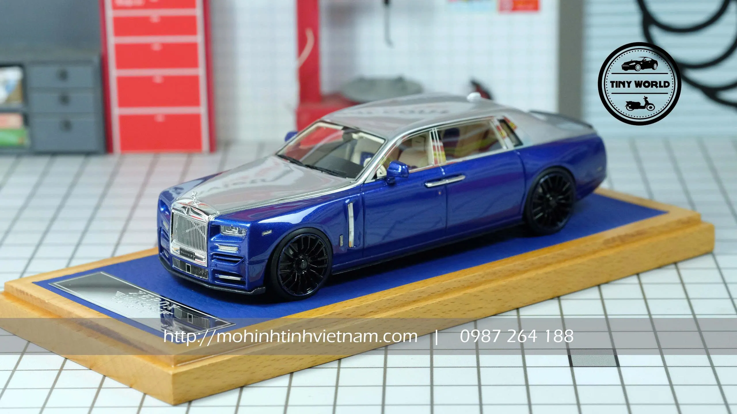MÔ HÌNH Ô TÔ ROLLS-ROYCE PHATOM VIII LIMITED 30PCS (XANH) 1:43 XEROX