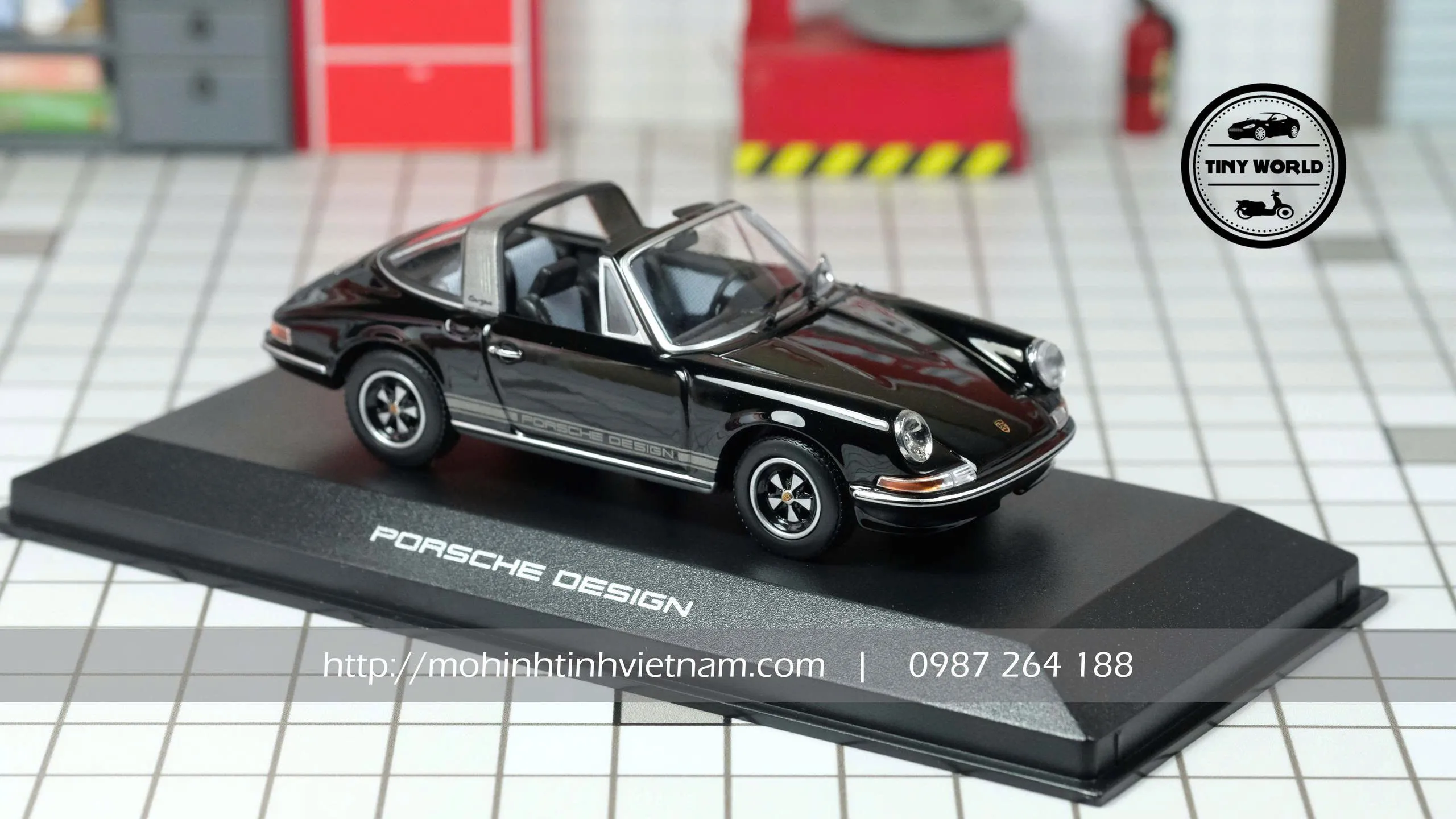 MÔ HÌNH Ô TÔ PORSCHE 911 TARGA S 2.4 (ĐEN) 1:43 MINICHAMPS