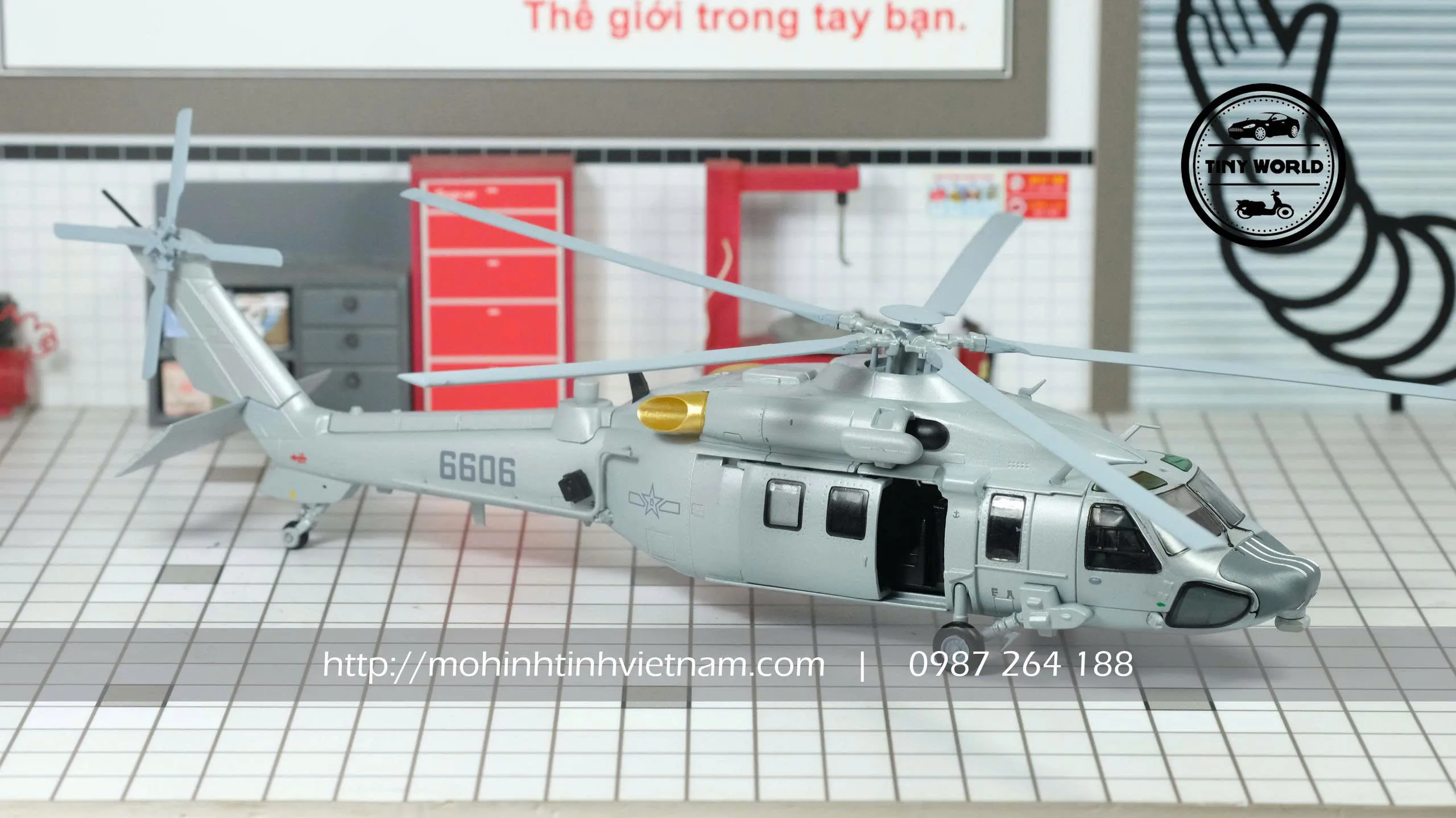 MÔ HÌNH MÁY BAY TRỰC THĂNG Z-20 (XÁM) 1:72 AF1