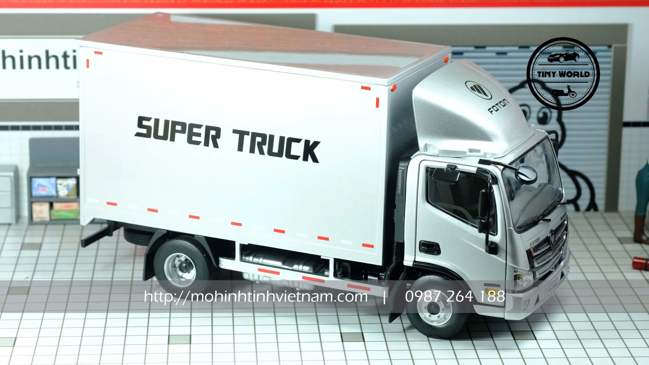 MÔ HÌNH Ô TÔ FOTON AUMARK S3 (BẠC) 1:22 DEALER