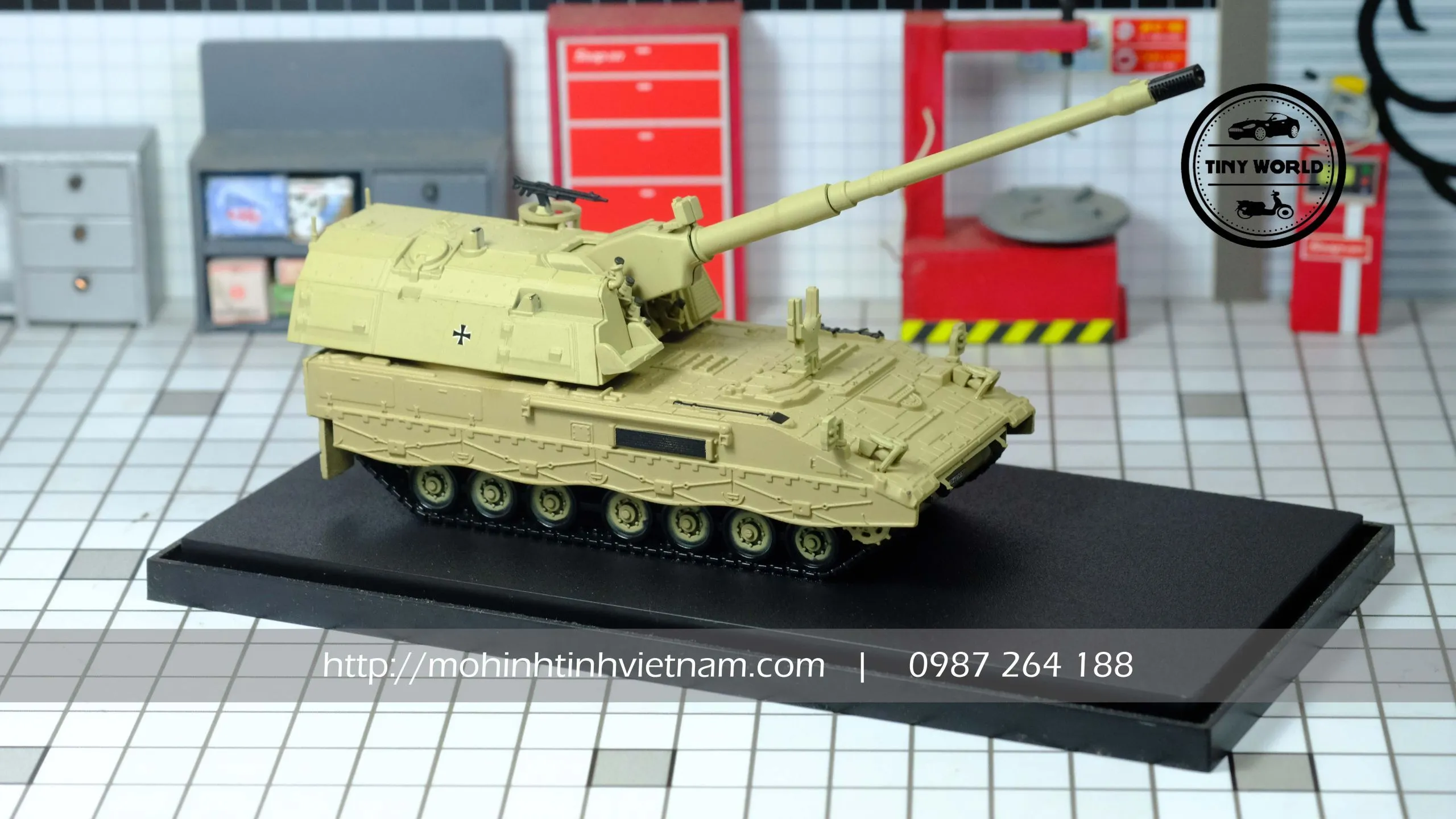 MÔ HÌNH XE TANK LEOPARD 2A6 PZH2000 (VÀNG) 1:72 PANZERKAMPF