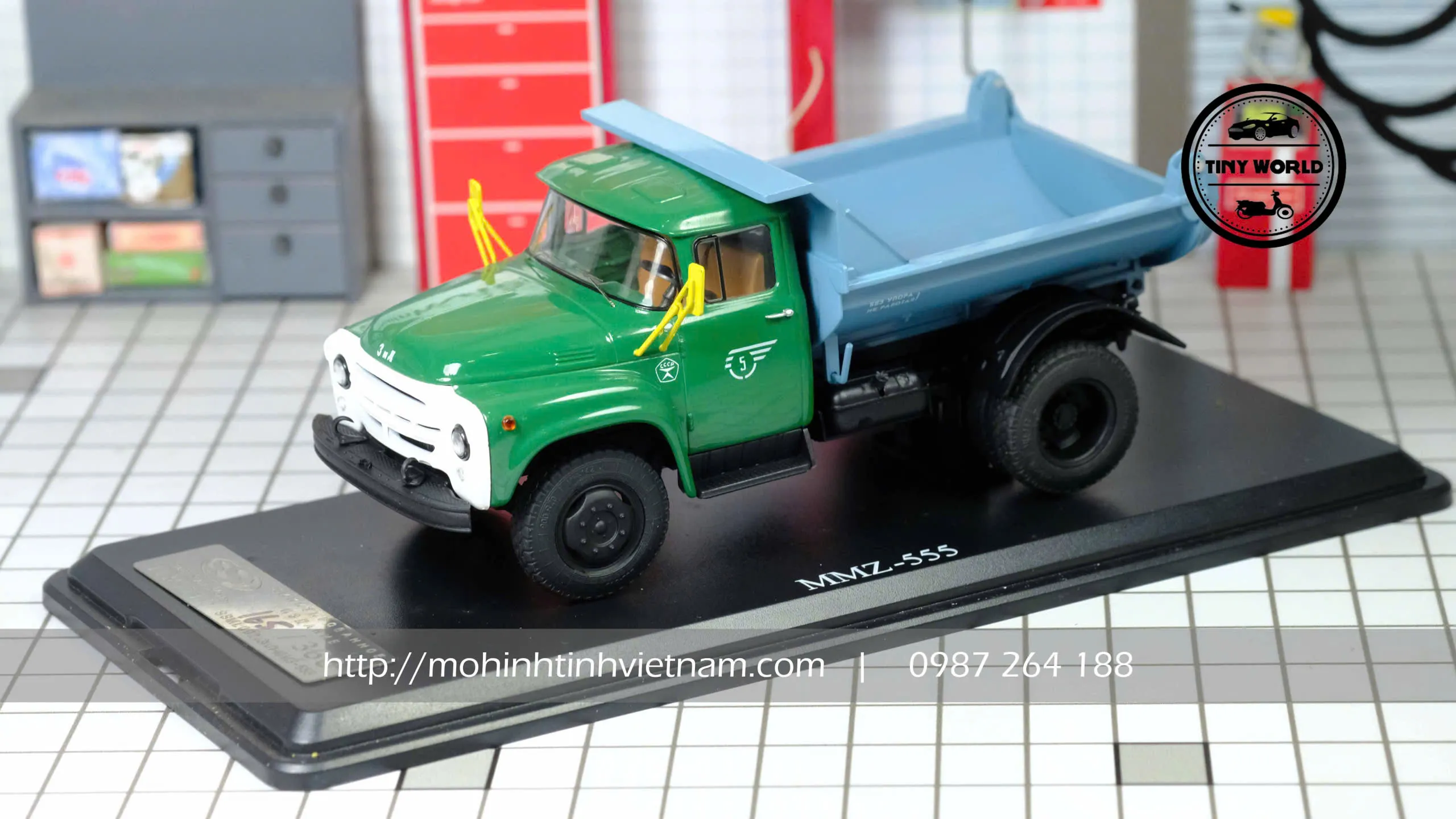 MÔ HÌNH Ô TÔ ZIL MMZ-555 (XANH) 1:43 SSM