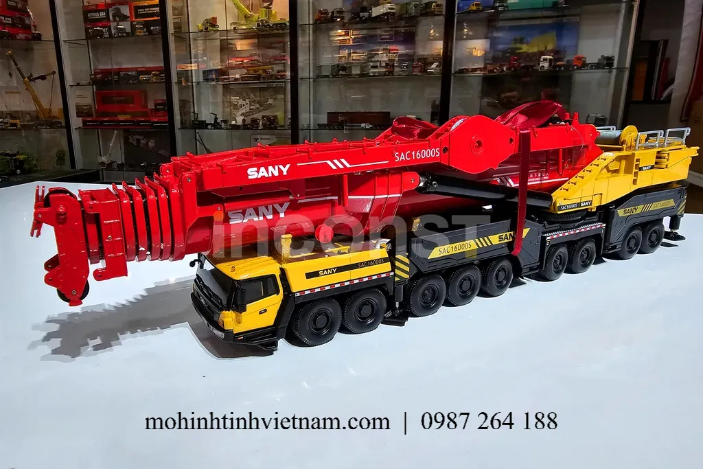 MÔ HÌNH XE CẨU SANY SAC16000S (VÀNG) 1:50 DEALER