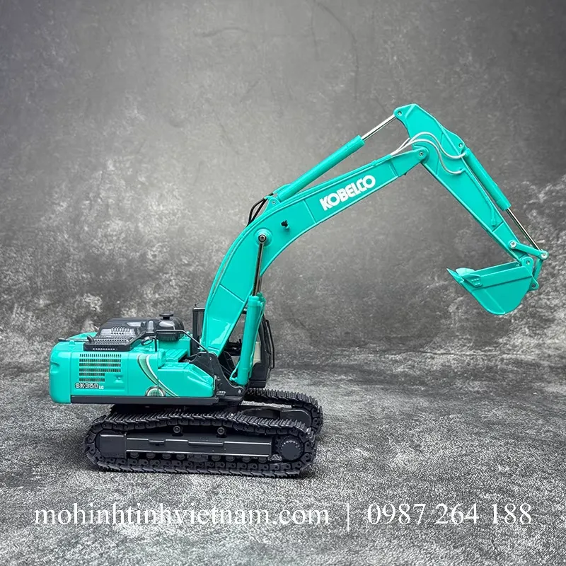 MÔ HÌNH MÁY XÚC KOBELCO SK350-10 (XANH) 1:50 DEALER