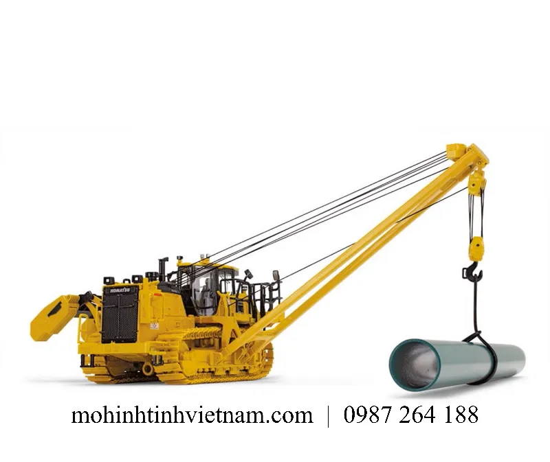 MÔ HÌNH XE ĐẶT ỐNG KOMATSU D155CX-8 (VÀNG) 1:50 FIRSTGEAR