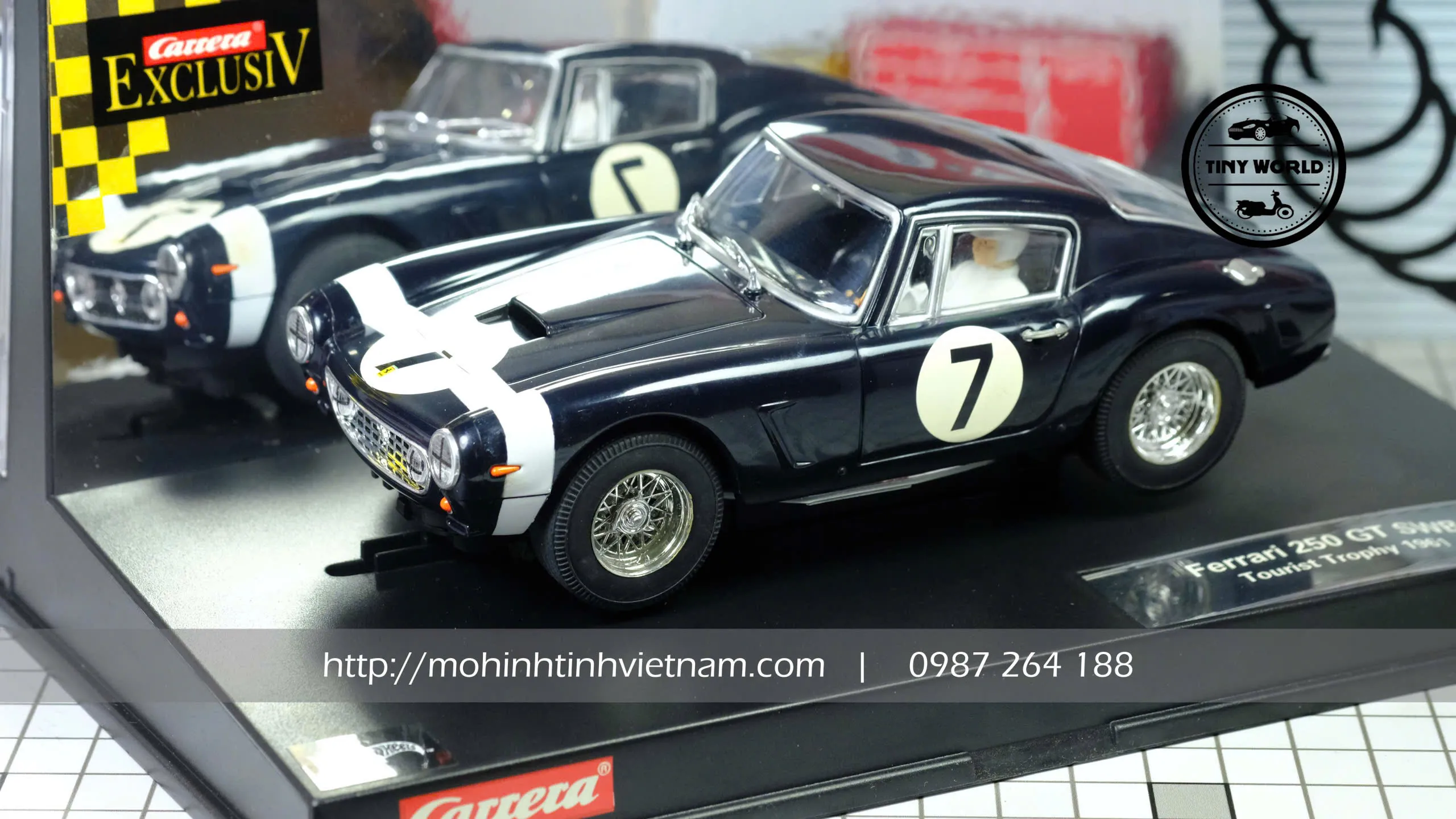 MÔ HÌNH Ô TÔ FERRARI 250 GT SWB (ĐEN) 1:24 CARRERA